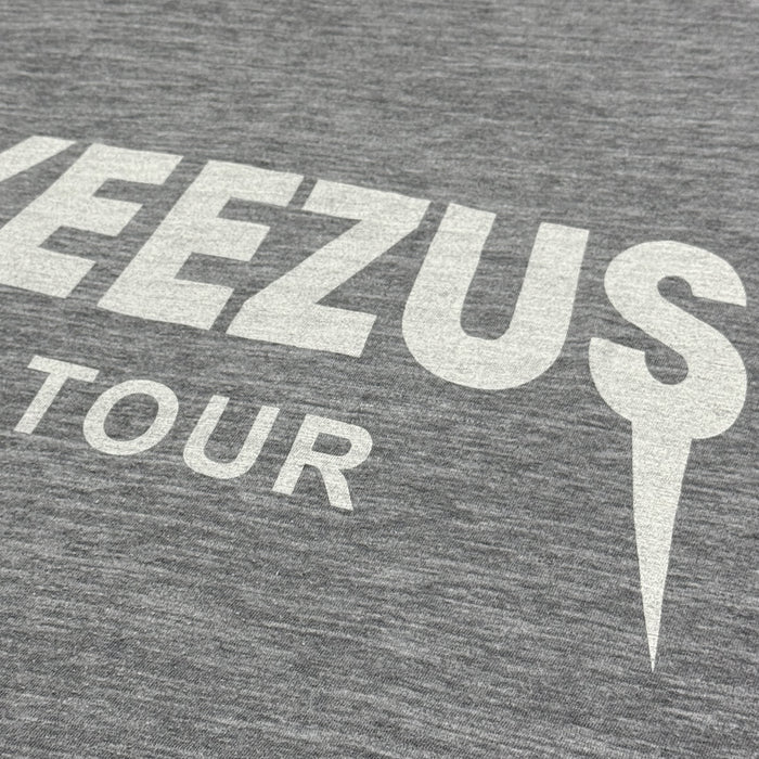 Yeezus Tour 2013 'Black Friday' Logo Tee In Heather Grey