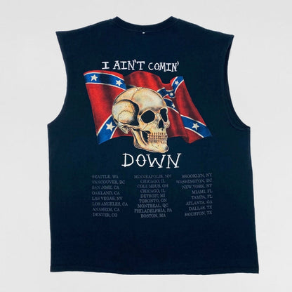 Yeezus Tour 2013 Native Skull 'I Aint Coming Down' Cut Off Tee