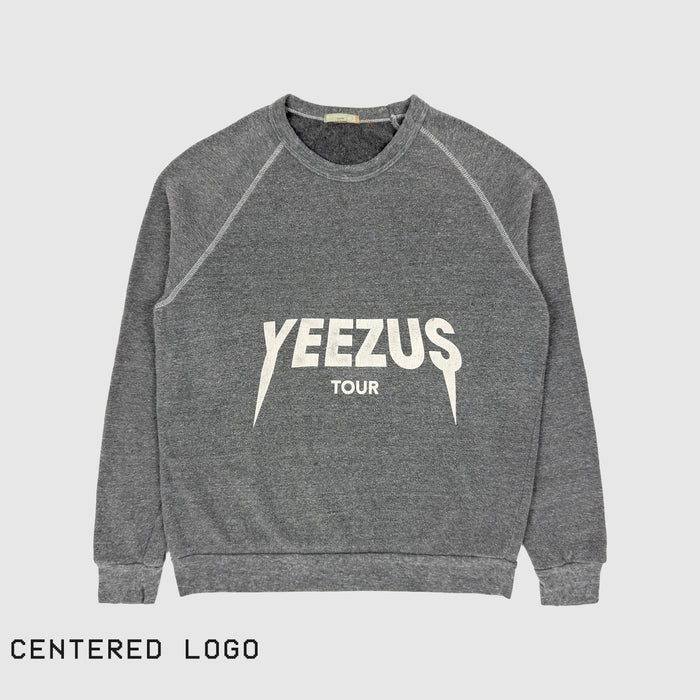 Yeezus Tour 2013 OG Raglan Crewneck By Virgil Abloh