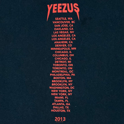 Yeezus Tour 2013 OG Skull & Roses Tee By Wes Lang