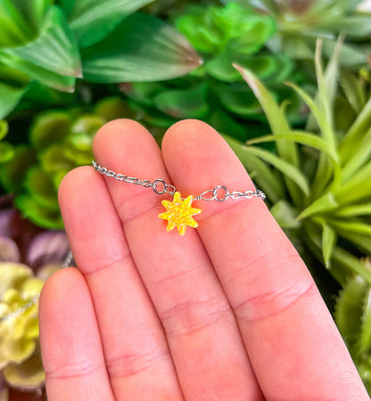 Yellow Lab-Opal Sun Choker Necklace
