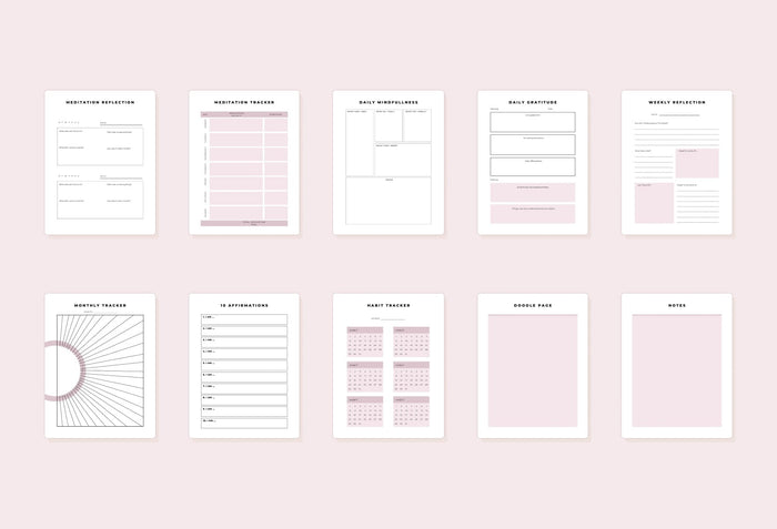 Ladystrategist Yoga Printable and Editable Journal Canva Template instagram canva templates social media templates etsy free canva templates
