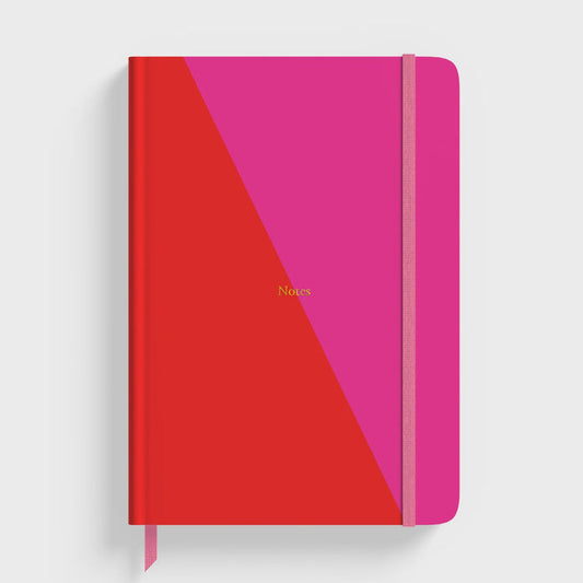 Yop & Tom Lined Notebook - Red & Pink