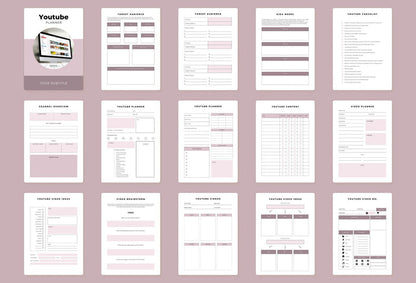 Ladystrategist Youtube Planner Canva Template instagram canva templates social media templates etsy free canva templates