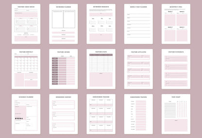 Ladystrategist Youtube Planner Canva Template instagram canva templates social media templates etsy free canva templates