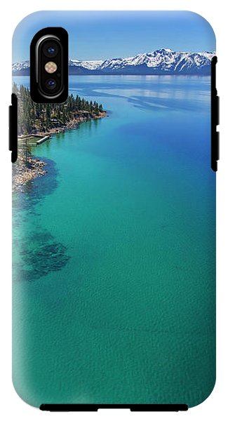 Zephyr Point Aerial by Brad Scott - Phone Case-Phone Case-IPhone X Tough Case-Lake Tahoe Prints