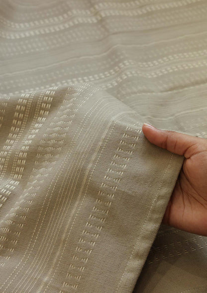 Zia Grey | 100% Cotton Woven Textured | Room Darkening Fabric