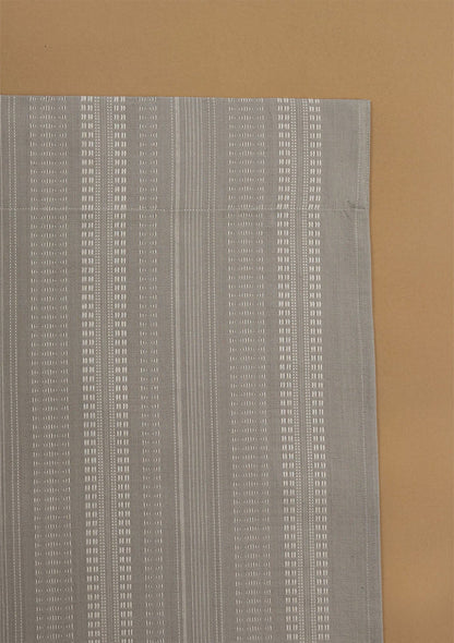 Zia Grey Neutral 100% Cotton Textured Curtain For Livingroom / Bedroom | Room Darkening | Single Piece