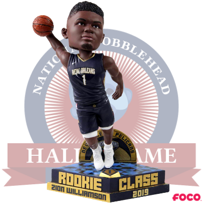 Zion Williamson New Orleans Pelicans Rookie Bobblehead