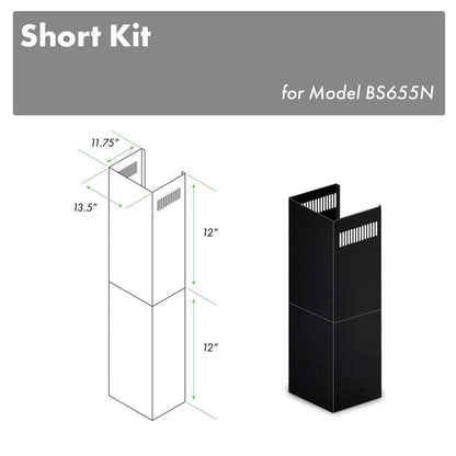 ZLINE 2-12 in. Short Chimney Pieces for 7 ft. to 8 ft. Ceilings (SK-BS655N) main image.