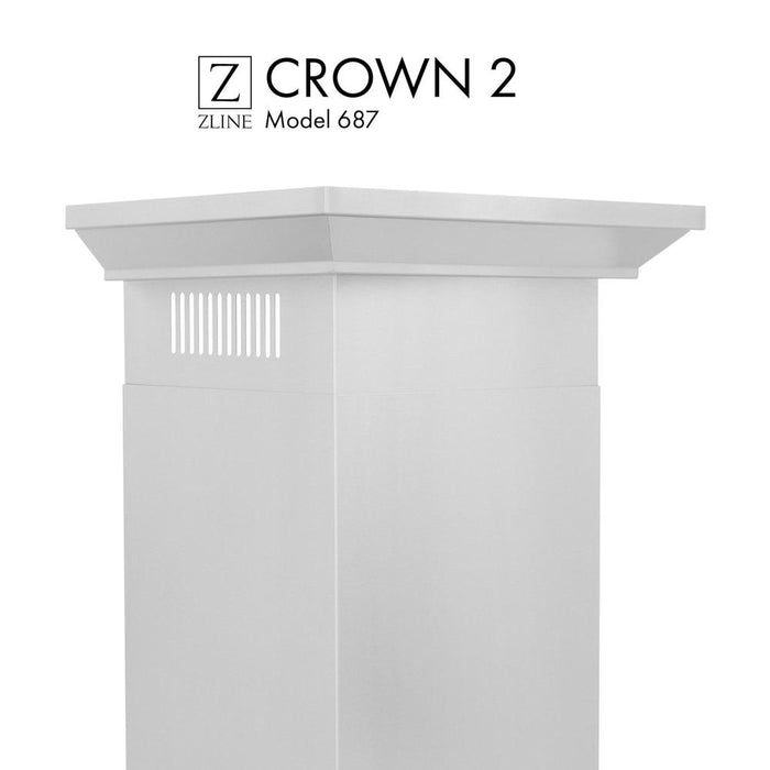 ZLINE Crown Molding 2 For Wall Range Hoods (CM2-687) main image.