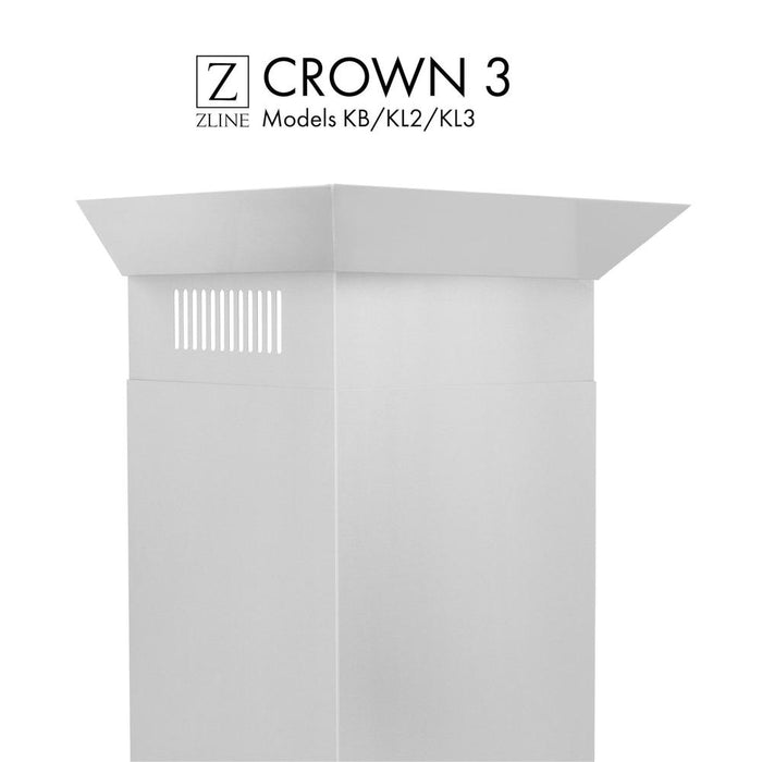 ZLINE Crown Molding 3 For Wall Range Hood (CM3-KB/KL2/KL3) main image.