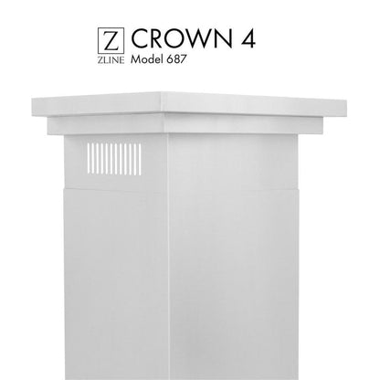 ZLINE Crown Molding #4 For Wall Range Hood (CM4-687) main image.