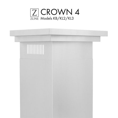 ZLINE Crown Molding 4 For Wall Range Hood (CM4-KB/KL2/KL3) main image.