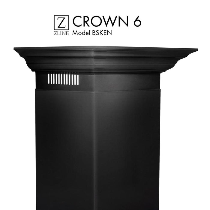 ZLINE Crown Molding Profile 6 for Wall Mount Range Hood (CM6-BSKEN) main image.