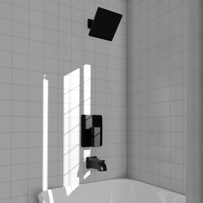 ZLINE Palisades Modern Shower System in Matte Black (RBCN2-SHS-MB)