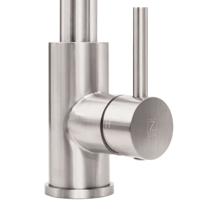 ZLINE Palisades Pull Down Spring Spray Wand Kitchen Faucet in Brushed Nickel (RBCN2-KF-BN)