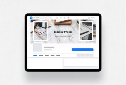 Ladystrategist Zoomin Photos Facebook Cover for Photographers Editable Canva Template instagram canva templates social media templates etsy free canva templates